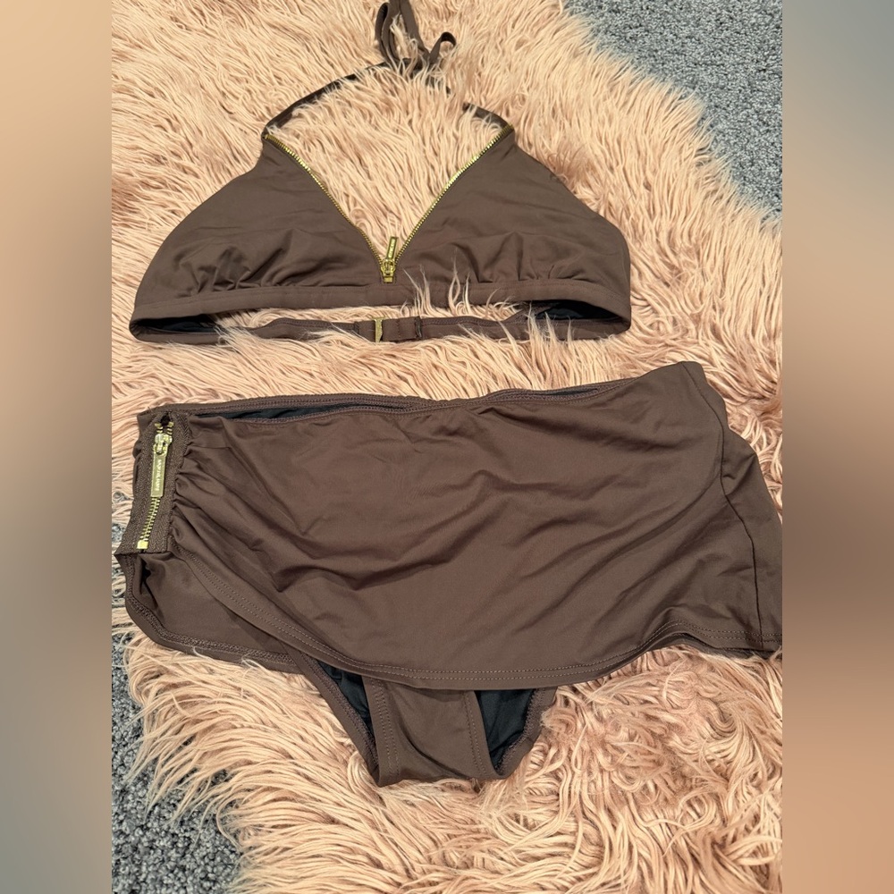 Michael Michael Kors Brown Bikini Set – Size L – NWOT